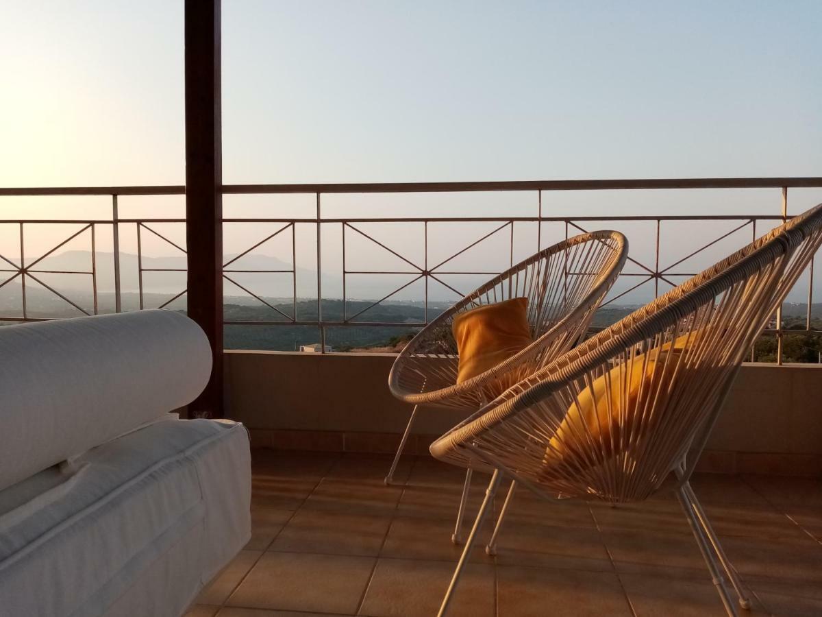 360 Panorama House - Gazing At Horizon And The Stars Of The Galaxy In The Night - Fresh Cool Breeze Most Of The Time - Just 7 Min From The Beach Kournás Dış mekan fotoğraf