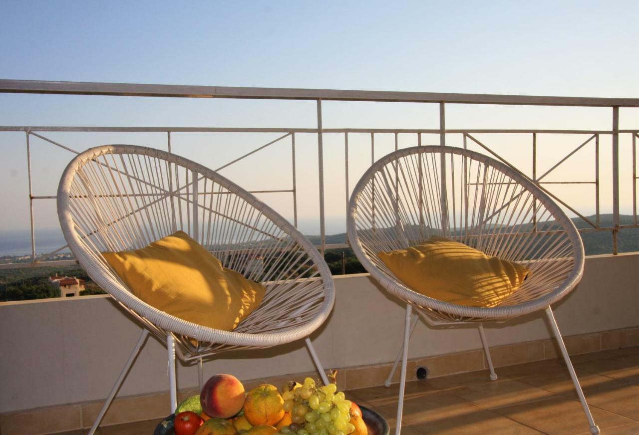 360 Panorama House - Gazing At Horizon And The Stars Of The Galaxy In The Night - Fresh Cool Breeze Most Of The Time - Just 7 Min From The Beach Kournás Dış mekan fotoğraf