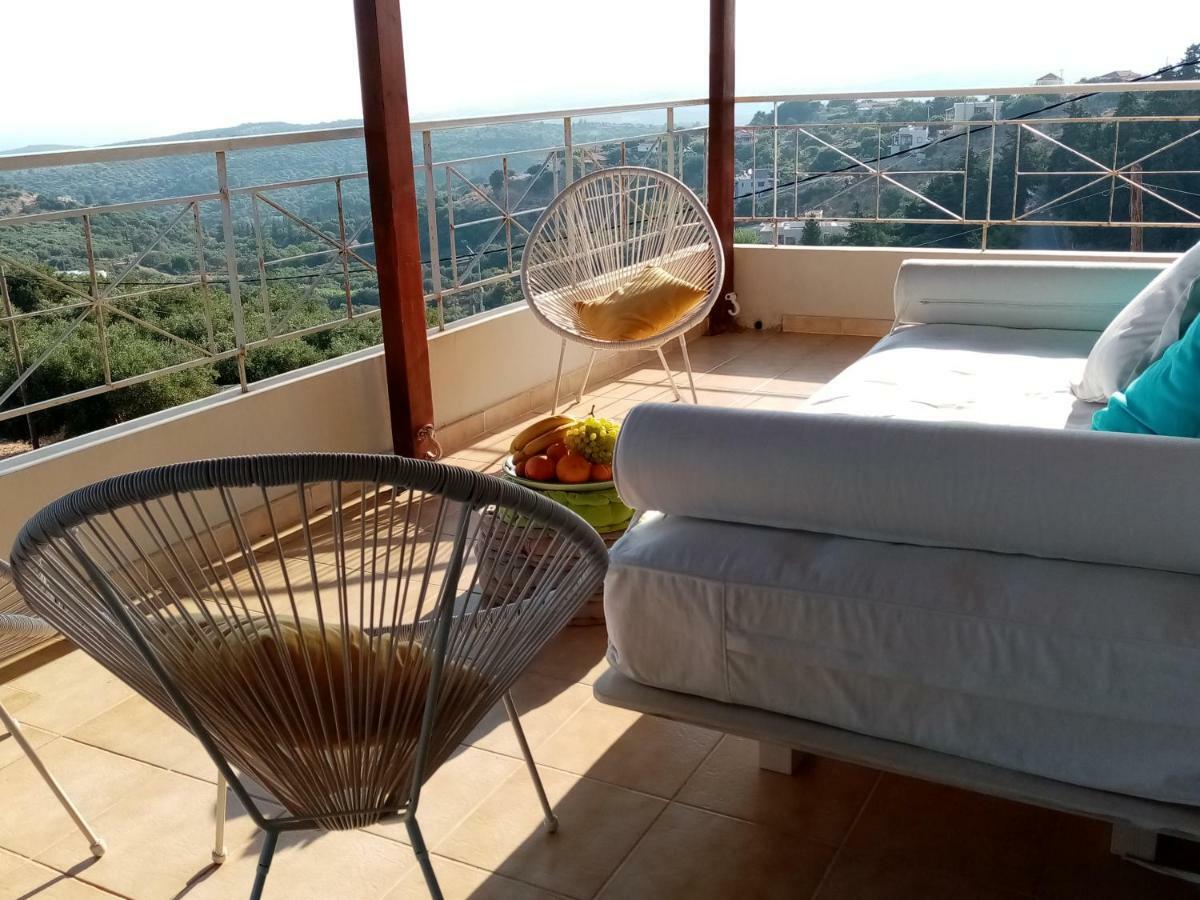 360 Panorama House - Gazing At Horizon And The Stars Of The Galaxy In The Night - Fresh Cool Breeze Most Of The Time - Just 7 Min From The Beach Kournás Dış mekan fotoğraf