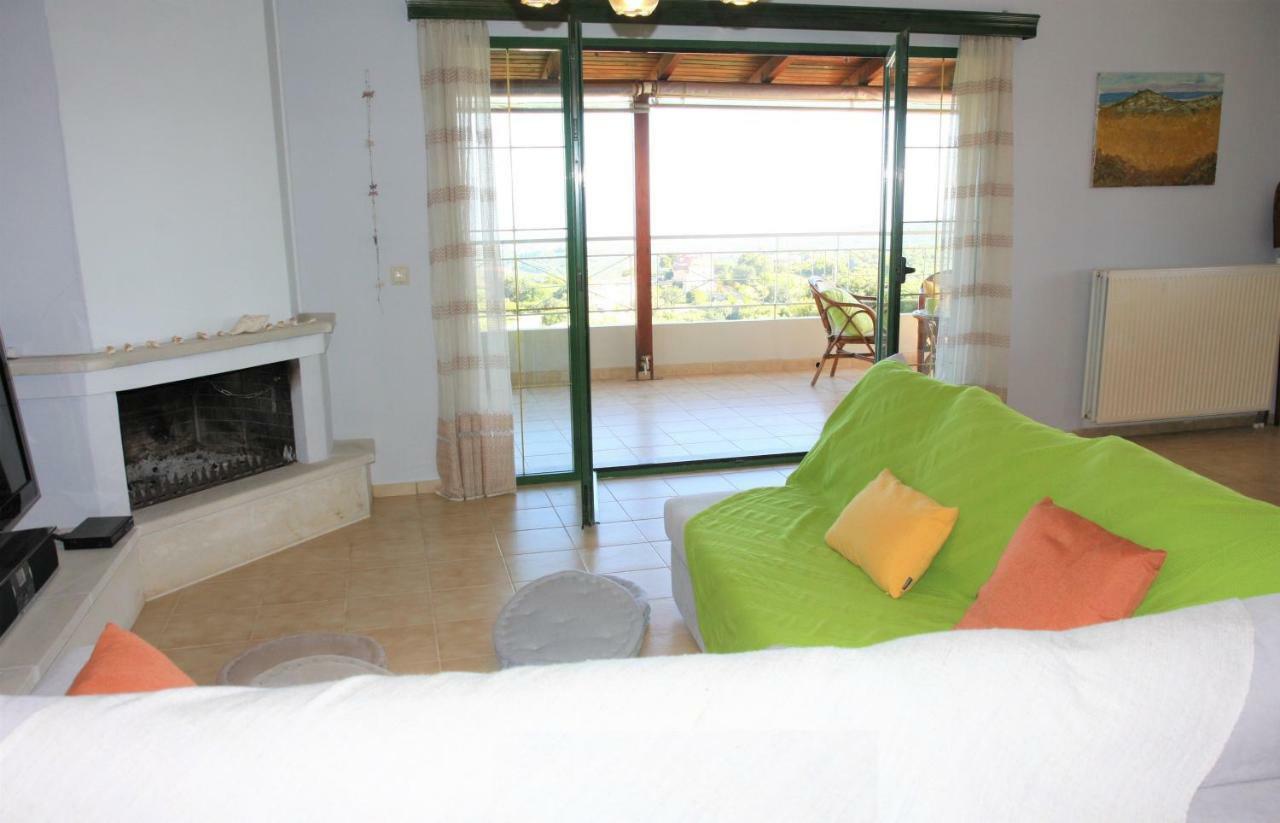 360 Panorama House - Gazing At Horizon And The Stars Of The Galaxy In The Night - Fresh Cool Breeze Most Of The Time - Just 7 Min From The Beach Kournás Dış mekan fotoğraf